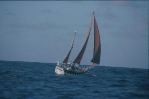 SY Pura Vida - Mitte Pazific - Unter Segel SY Pura Vida - Mitten im Pazific